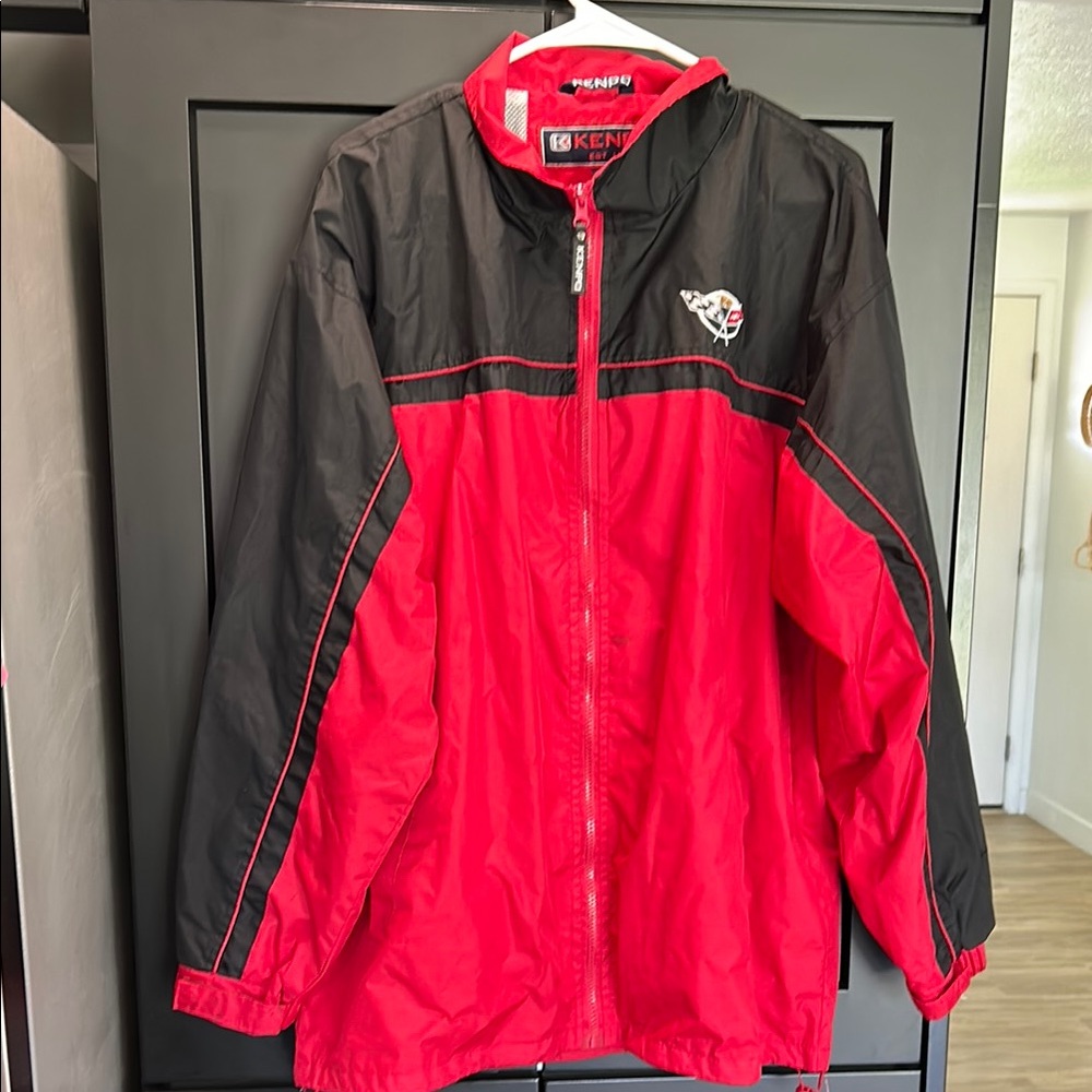 Men’s Red and Black Jacket Kenpo